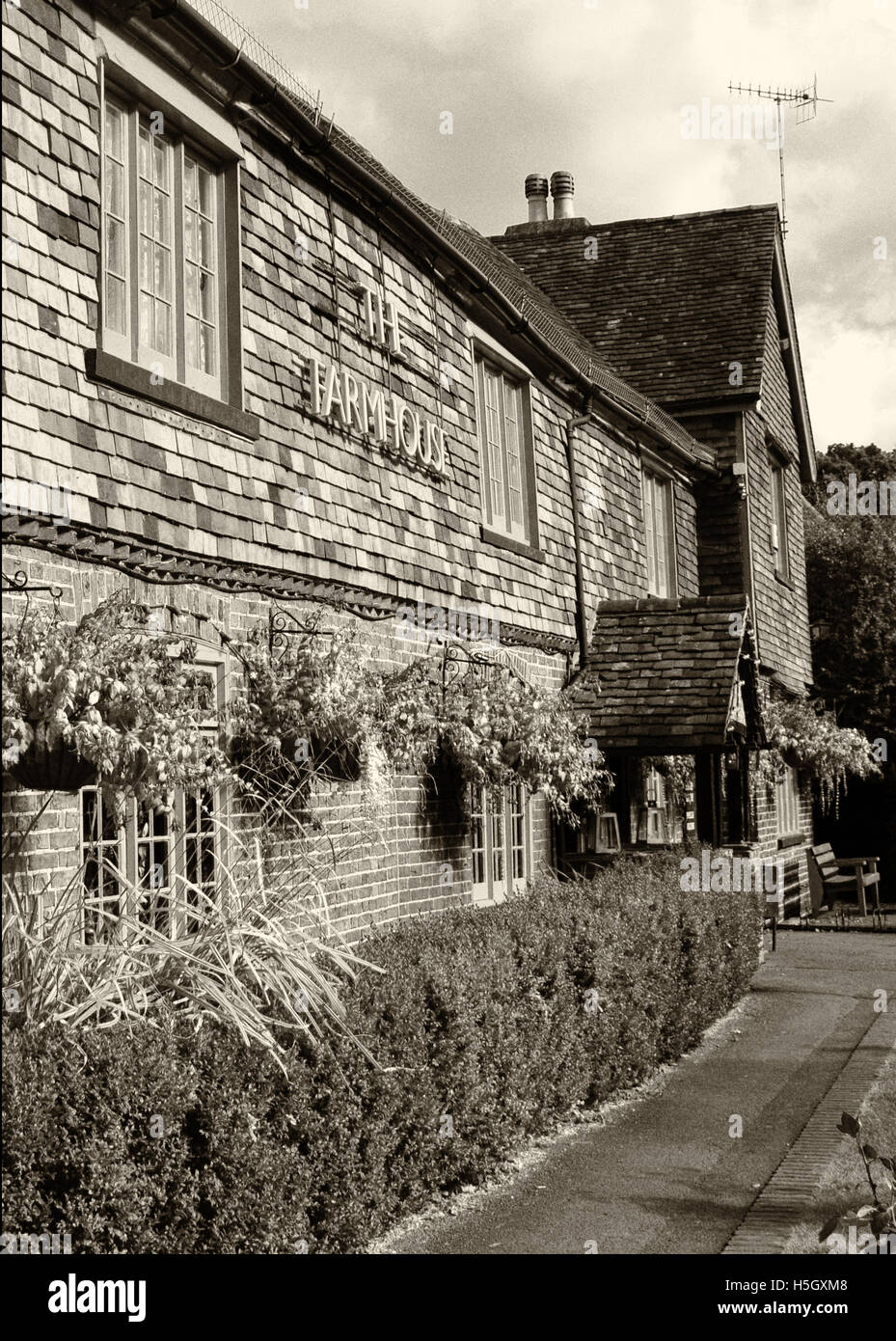 'La Ferme' pub, Horley, Surrey, Angleterre Banque D'Images