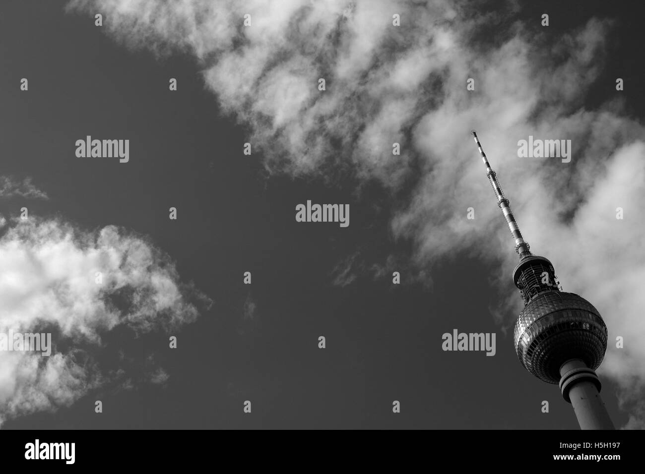 Tour de télévision de Berlin. Banque D'Images