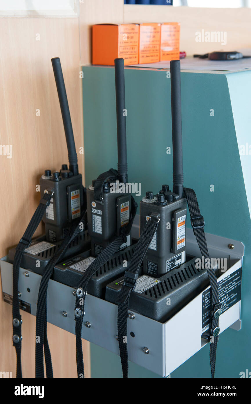 Les radios VHF marines Banque D'Images