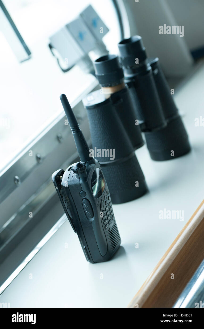 Les radios VHF marines Banque D'Images