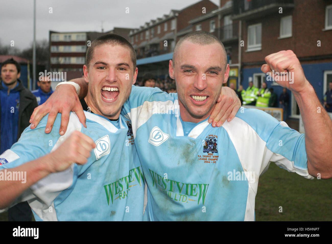 Michael Kightly (à gauche) et Jamie Stuart - Grays Athletic vs Exeter City - FA Trophy demi-finale 1ère manche au nouveau loisir - 25/03/06 Banque D'Images