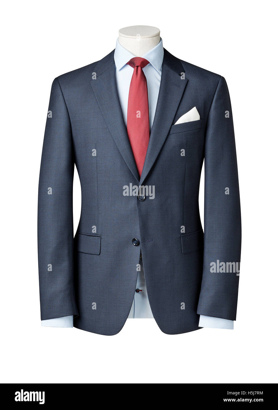 Tailleur sur mannequin isolated with clipping path. Banque D'Images