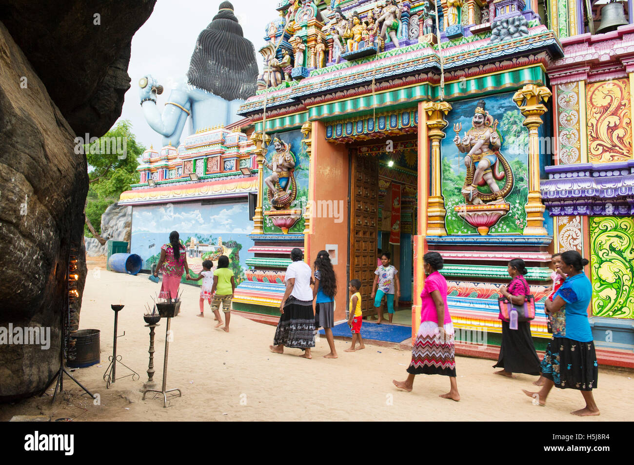 Koneswaram Kovil temple hindou, Trincomalee, Sri Lanka Banque D'Images