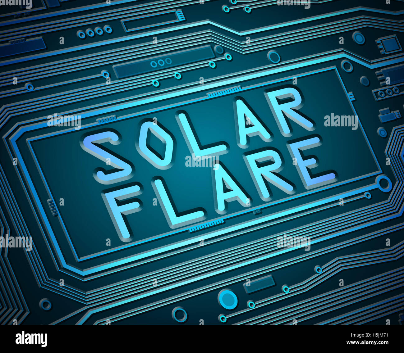 Colar flare concept. Banque D'Images