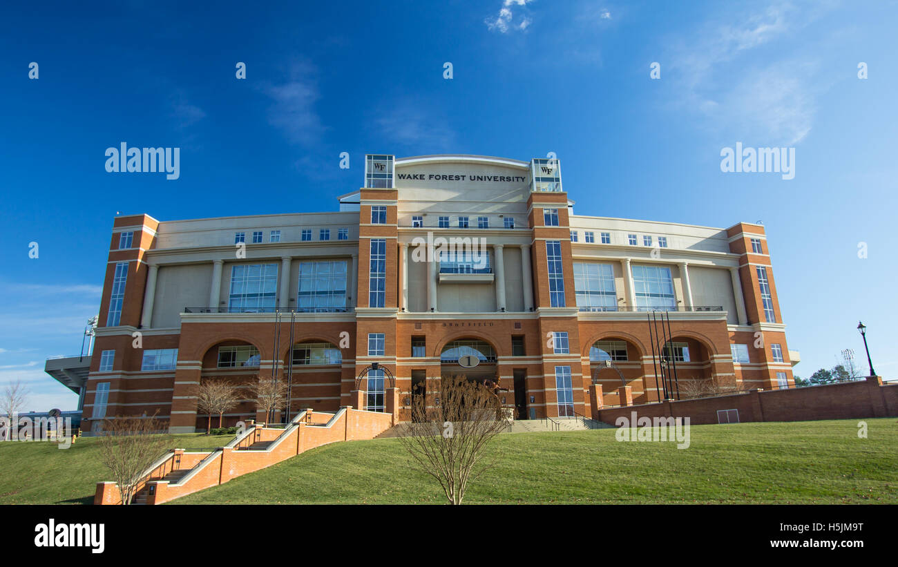 BB&T Field à l'Université de Wake Forest en Caroline du Nord. Banque D'Images