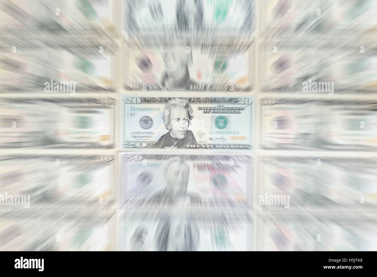 Billets d’un Dollar US Banque D'Images