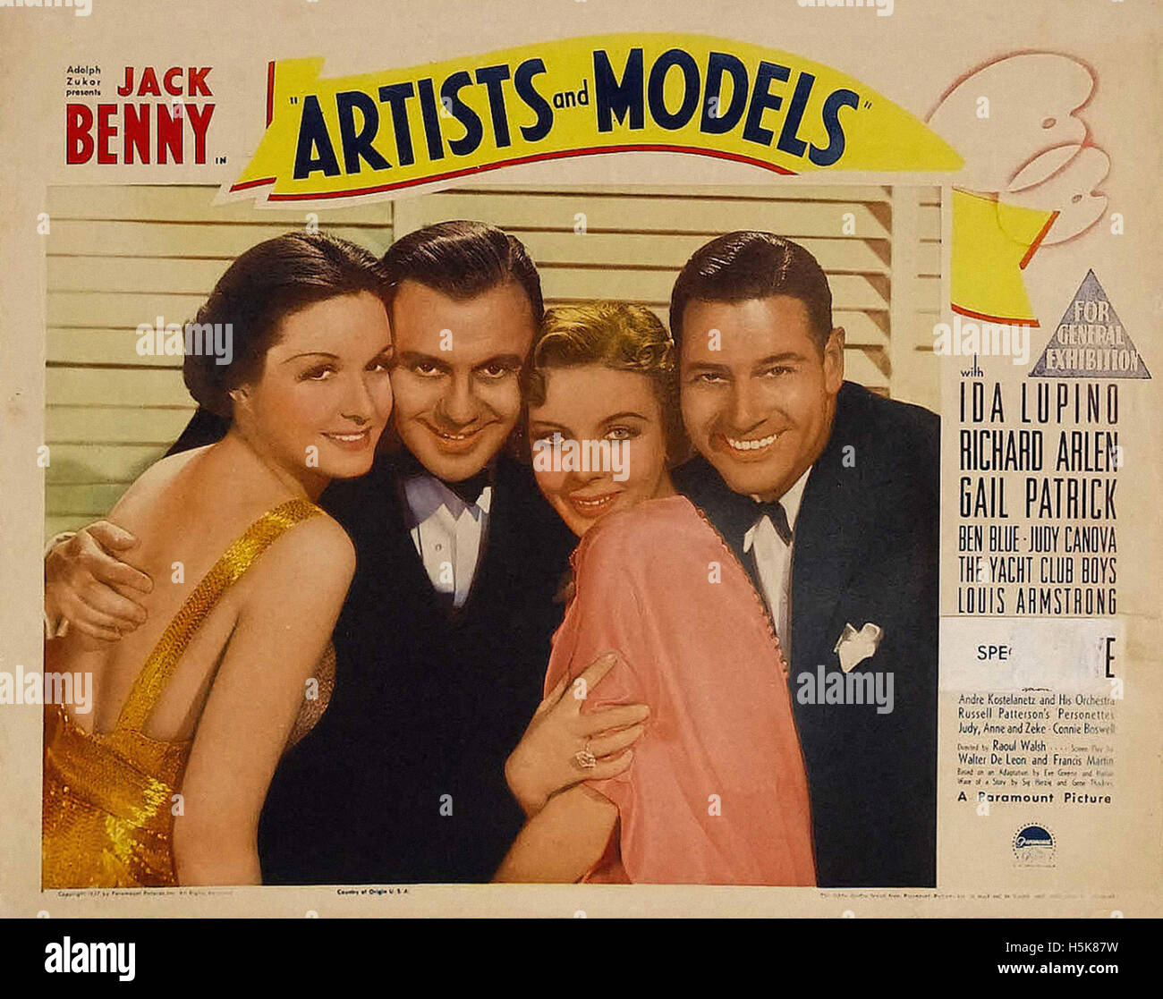 Artistes et modèles (1937) - Movie Poster Banque D'Images