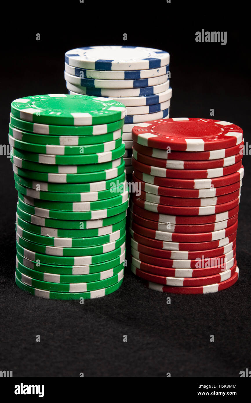 Jetons de poker Banque D'Images