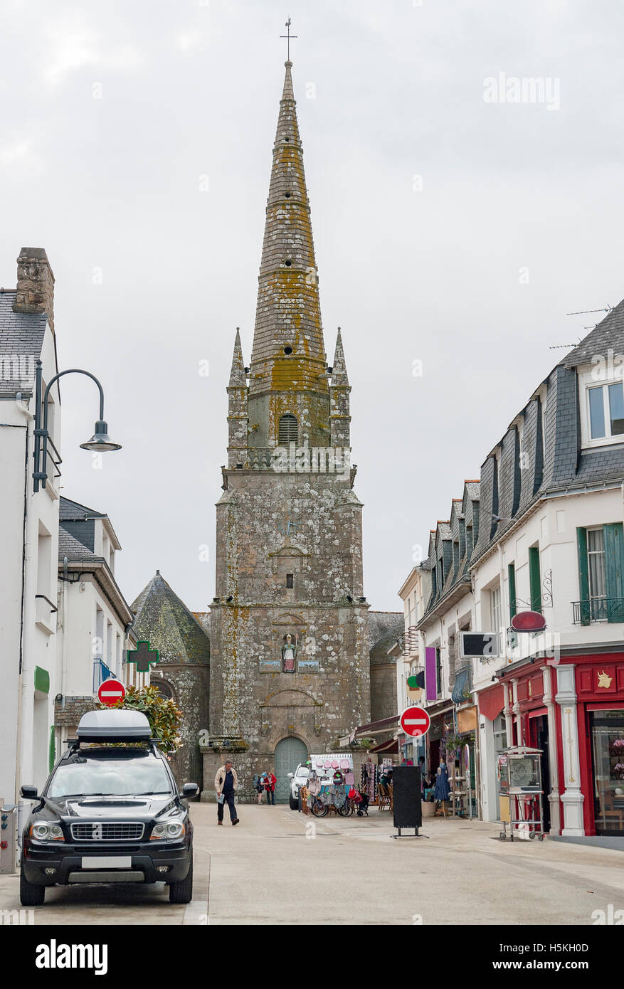 Ville nommée Carnac dans le morbihan en Bretagne, France Banque D'Images
