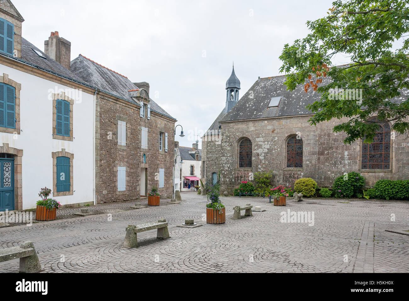 Ville nommée Carnac dans le morbihan en Bretagne, France Banque D'Images