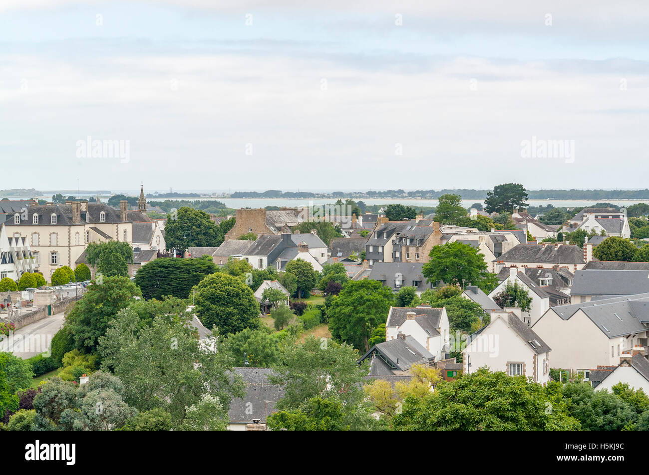 Ville nommée Carnac dans le morbihan en Bretagne, France Banque D'Images