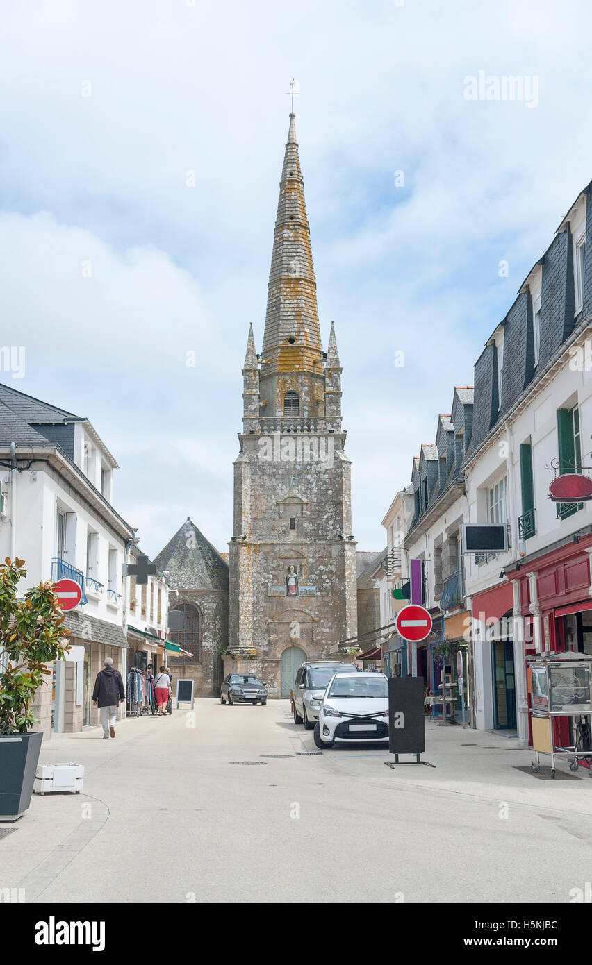 Ville nommée Carnac dans le morbihan en Bretagne, France Banque D'Images