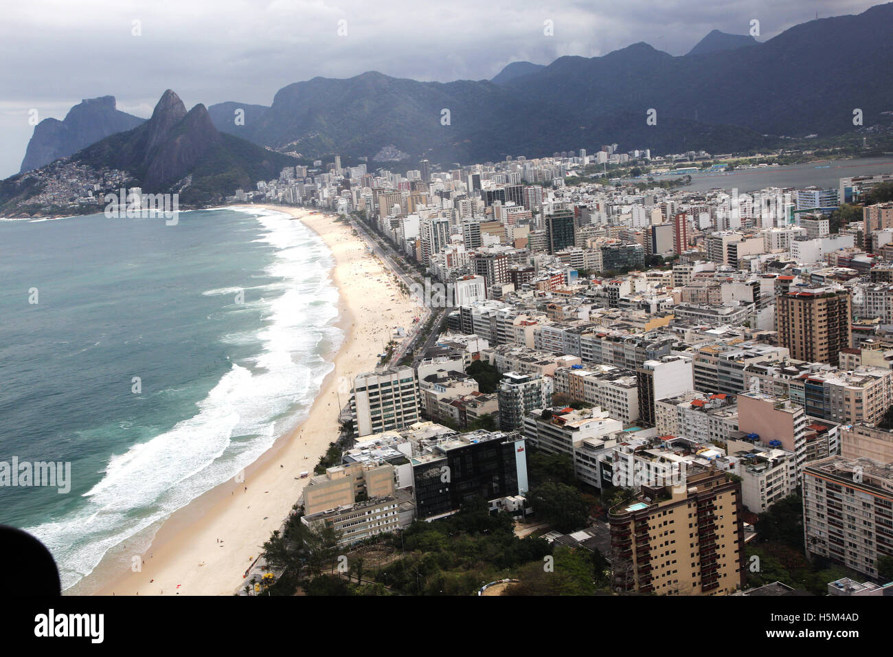 Rio de Janeiro Brésil 2016 Plage de Copacabana Banque D'Images