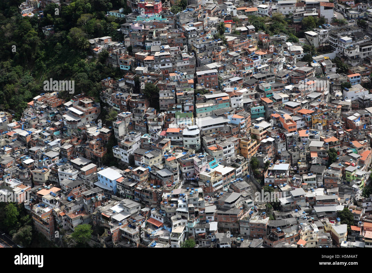 Rio de Janeiro Brésil 2016 favela de l'air Banque D'Images