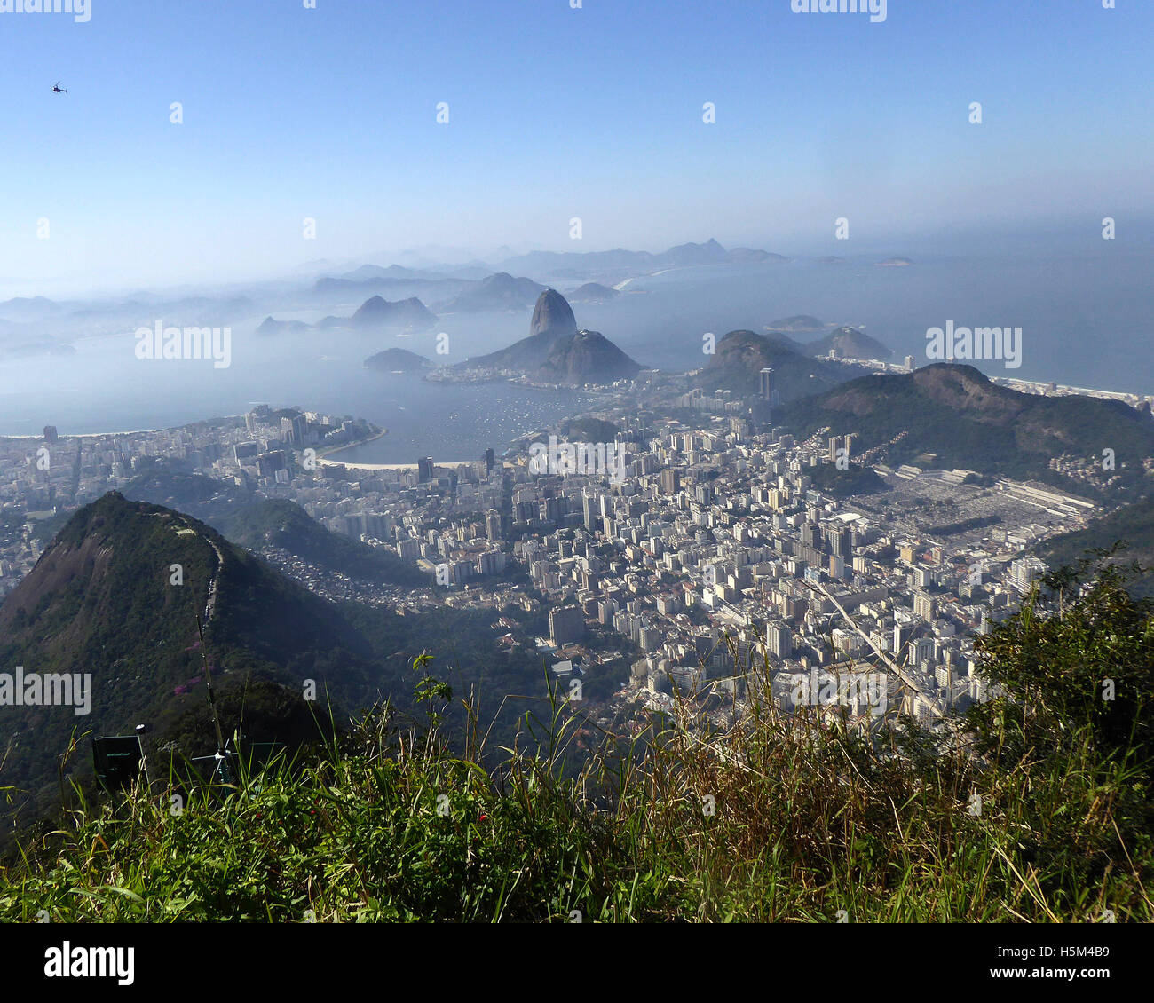 Rio de Janeiro Brésil 2016 Sugarloaf Mountain ( de Pao de Acucar ) de la montagne du Corcovado Banque D'Images