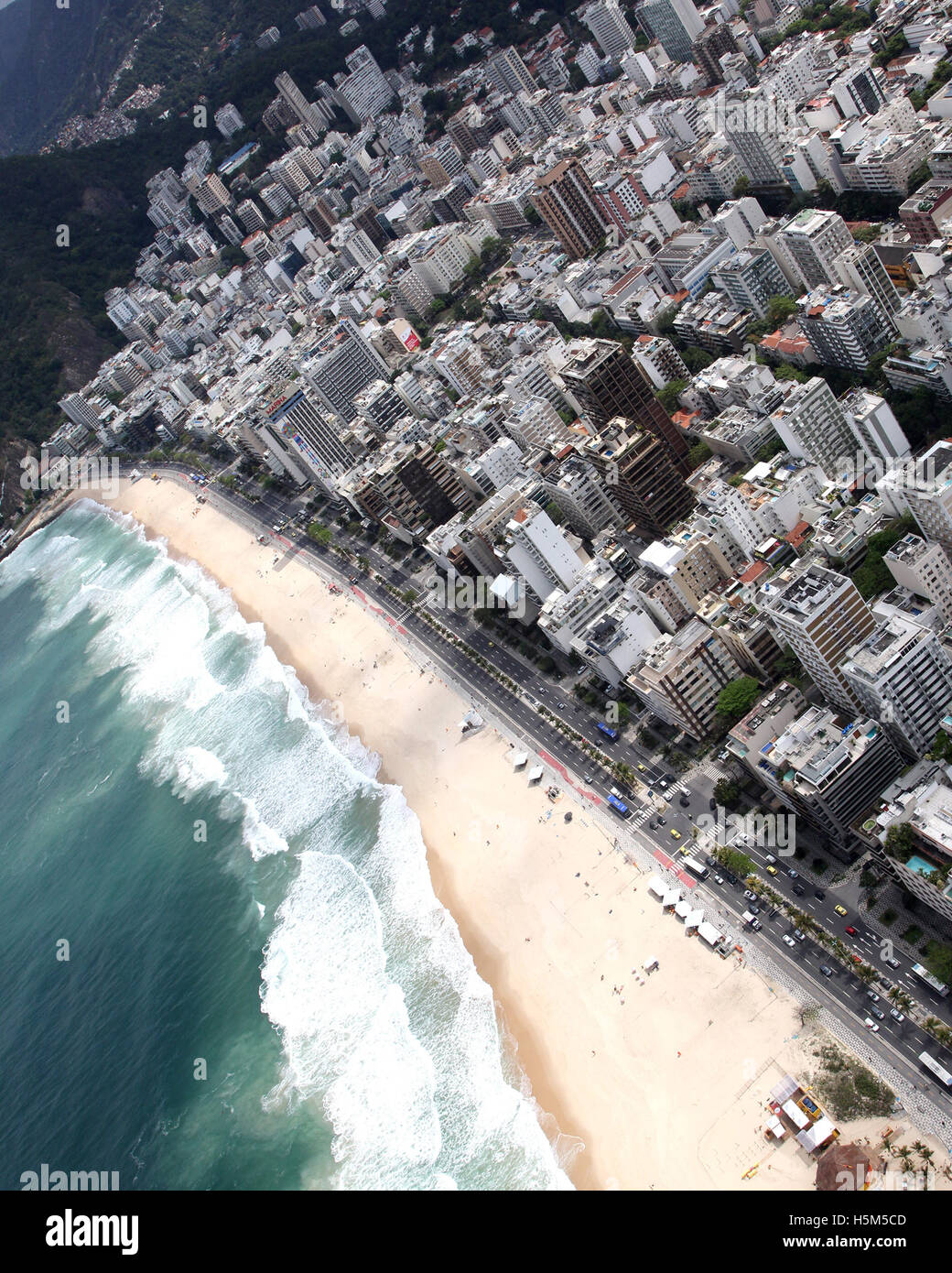 Rio de Janeiro Brésil 2016 Plage de Copacabana Banque D'Images