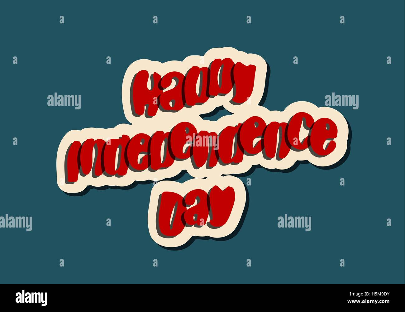 Joyeuse fête de l'indépendance background illustration vecteur lettrage Illustration de Vecteur