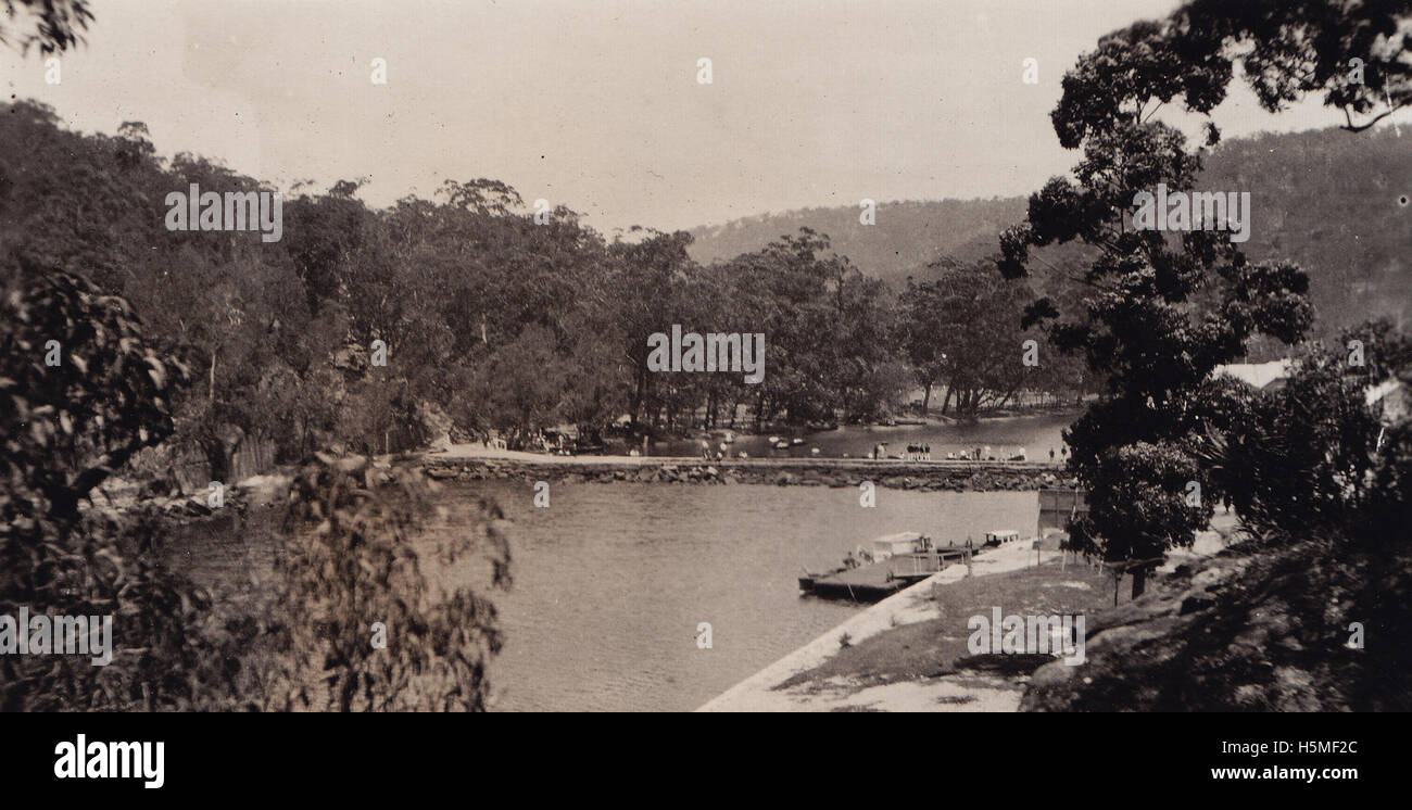 Audley weir, Royal National Park, Sutherland Shire 1926 [RAHS Photographie Banque D'Images