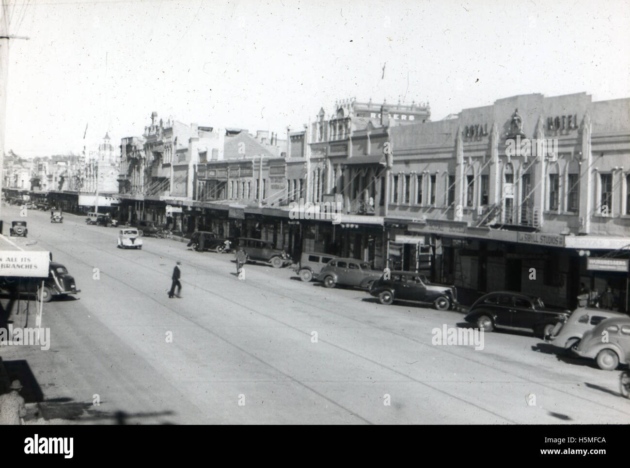 Auburn Street, Goulburn Banque D'Images