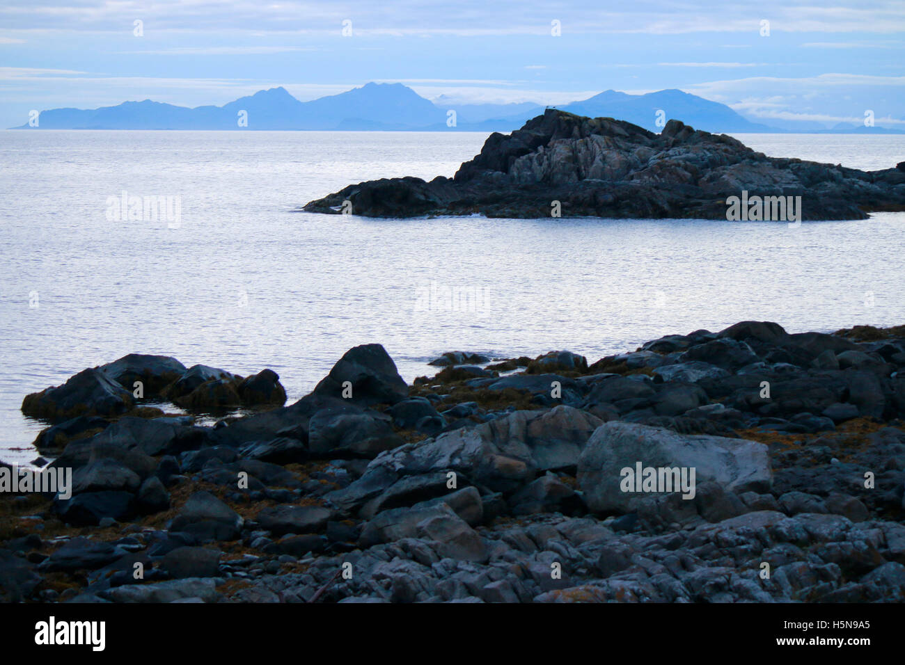 Impressionen : Balkon Vesteralen, Laukvik, Lofoten, Norvège. Banque D'Images