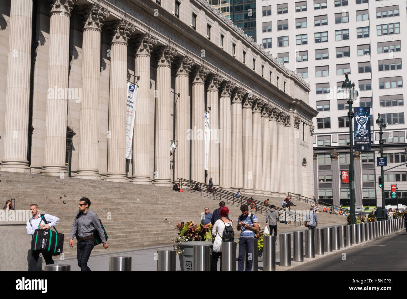 James A. Farley Post Office Building, NYC Banque D'Images