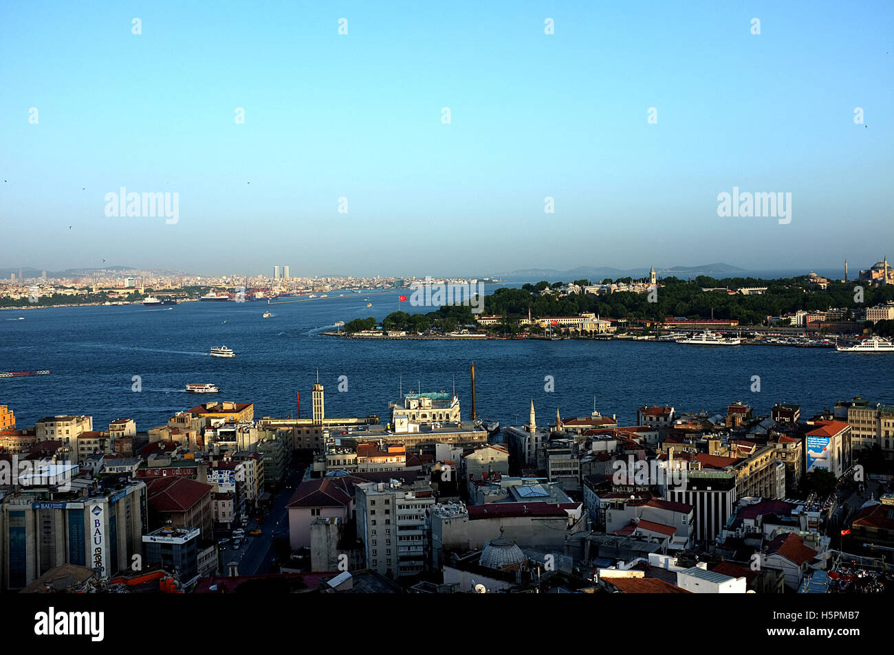 Le pont de Galata à Istanbul / Golden Horn Banque D'Images