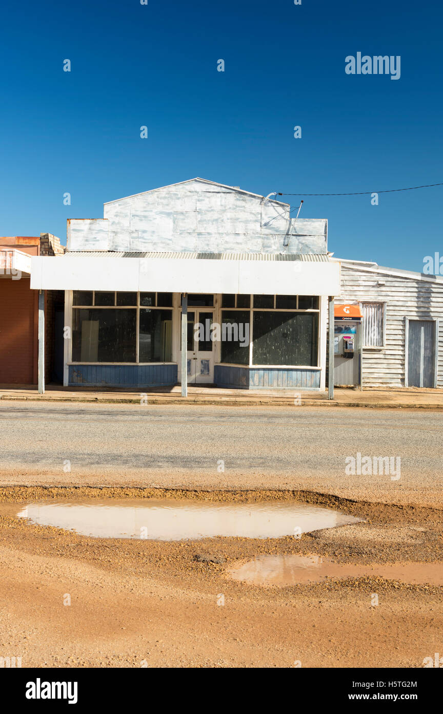Atelier fermé dans l'ouest de l'Australie outback Banque D'Images