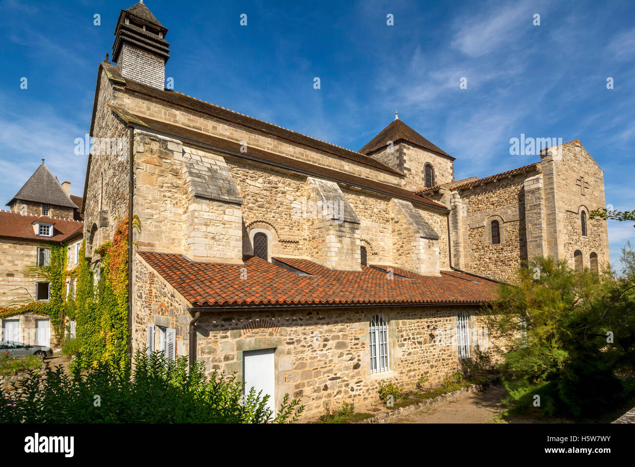 Abbaye Saint-Vincent, Chantelle, Allier, Auvergne, France Banque D'Images