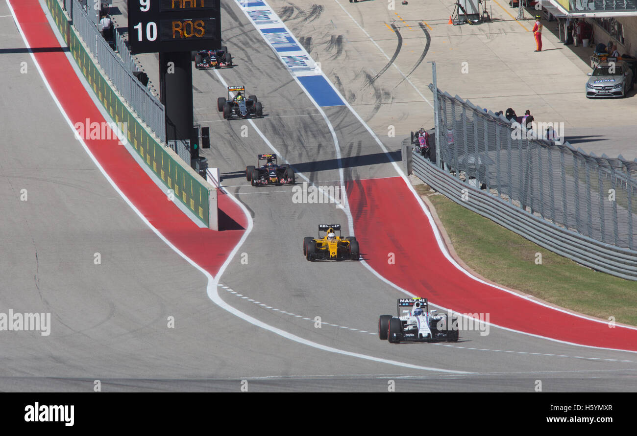 Austin, Texas, États-Unis. 22 octobre, 2016. Formule 1 2016 United States Grand Prix de course de qualification deux jours au circuit des Amériques le 22 octobre 2016 à Austin, Texas : Crédit Photo l'accès/Alamy Live News Banque D'Images