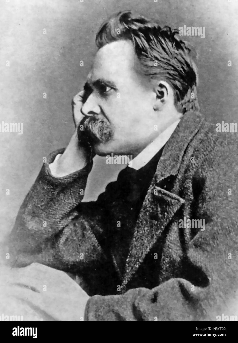 FRIEDRICH NIETZSCHE (1844-1900) philosophe allemand en 1882. Photo par Gustav Schultz à Naumburg, Allemagne Banque D'Images