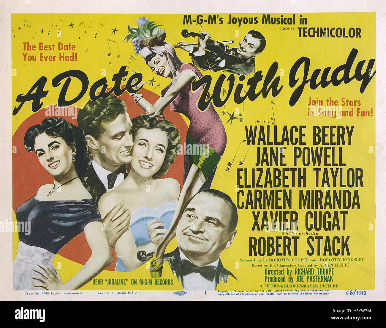 Une date avec Judy - Movie Poster Banque D'Images