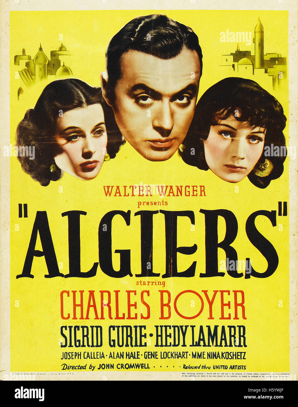 Affiche de film - Alger Banque D'Images