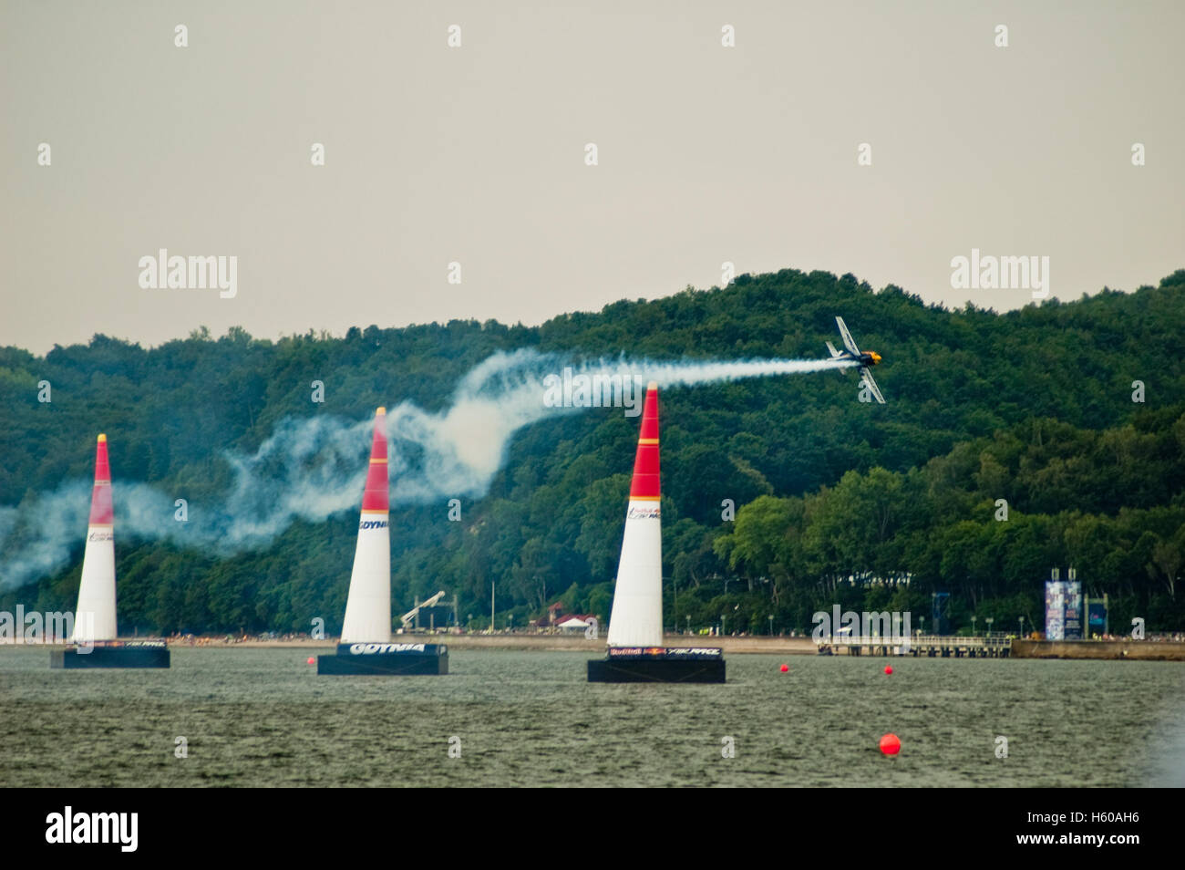 Red Bull Race Gdynia en 2014. Banque D'Images