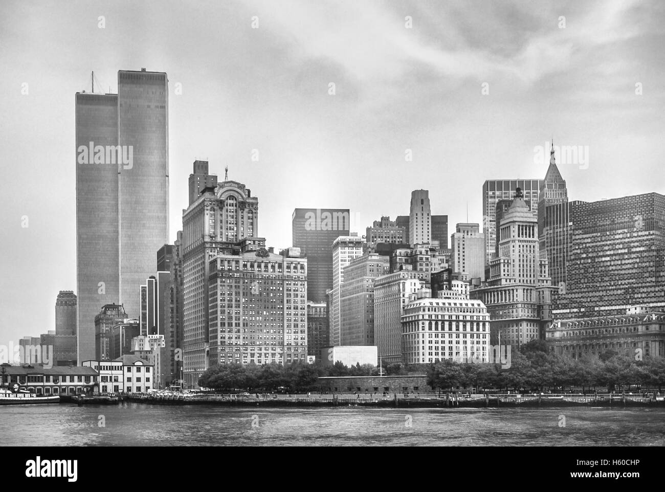 Twin Towers New York Skyline Banque D'Images