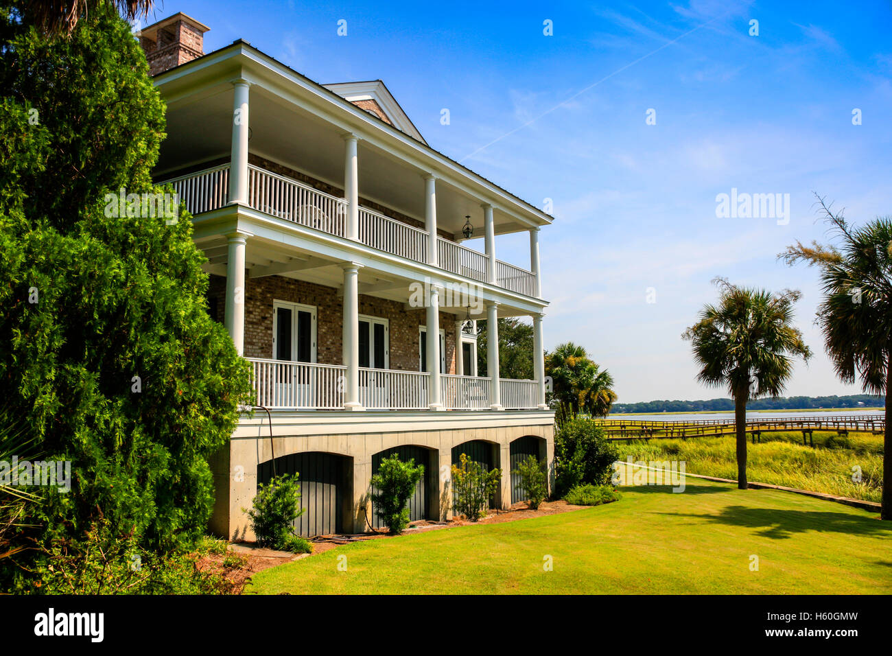 201 New Street dans le quartier historique de Beaufort, SC Banque D'Images