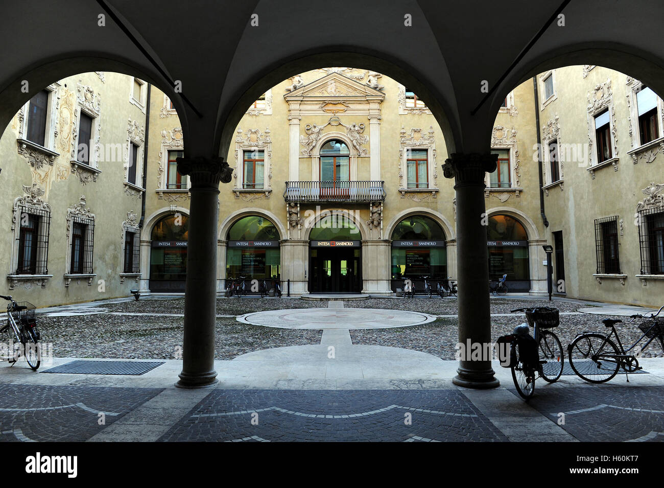 La splendeur des palais de Mantoue et cours, Italie Banque D'Images