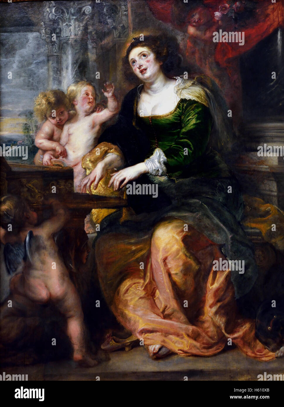 La Sainte Cécile 1639 par Peter Paul Rubens (1577-1640) Belgique belge flamande Banque D'Images