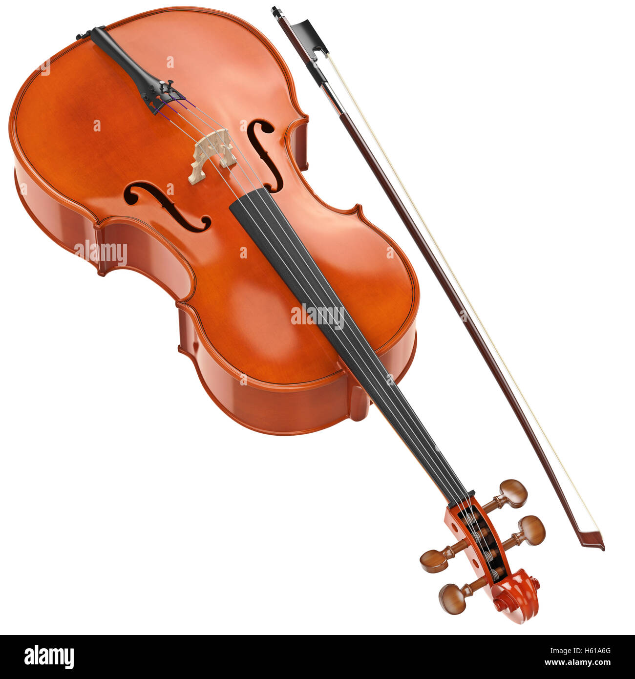 Violoncelle classique cordes métalliques Banque D'Images