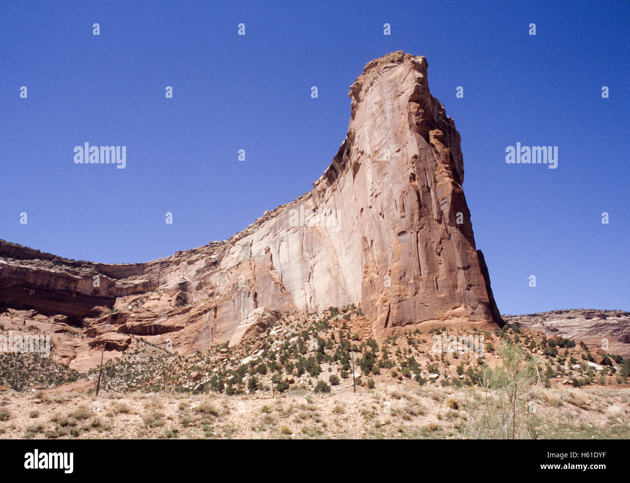 Falaises de grès de Canyon de Chelly National Monument, Arizona Banque D'Images