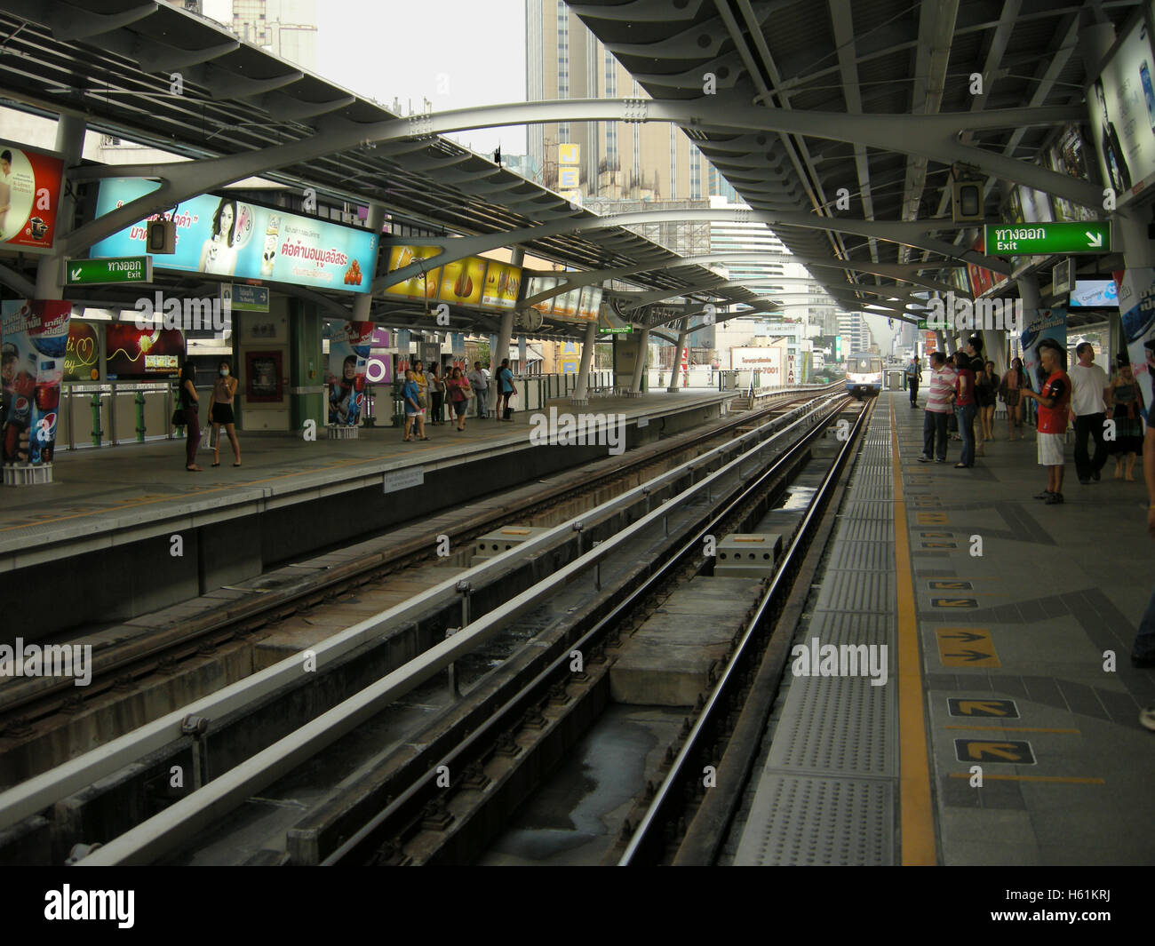 La station de métro aérien de Bangkok Banque D'Images