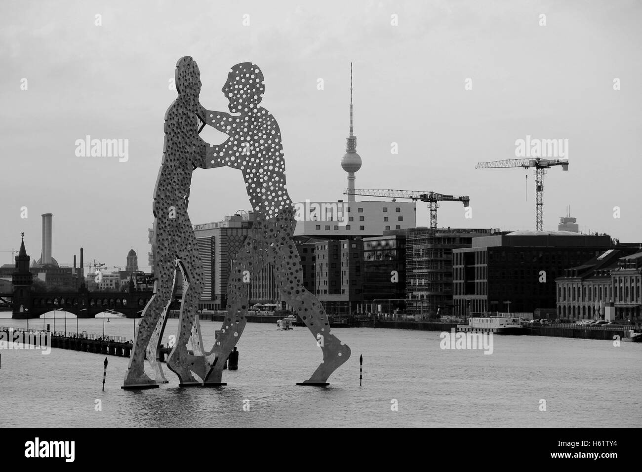 Skyline de Berlin. Banque D'Images