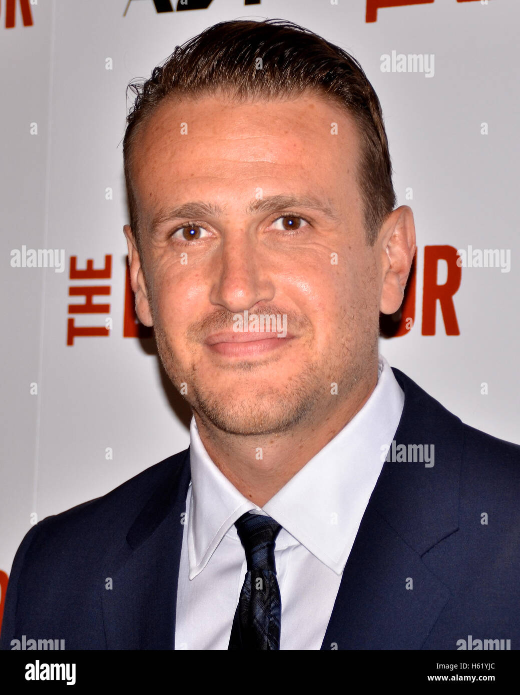 Jason Segel a assisté à la première de Los Angeles de ''la fin de la visite' à Writers Guild Theatre Banque D'Images