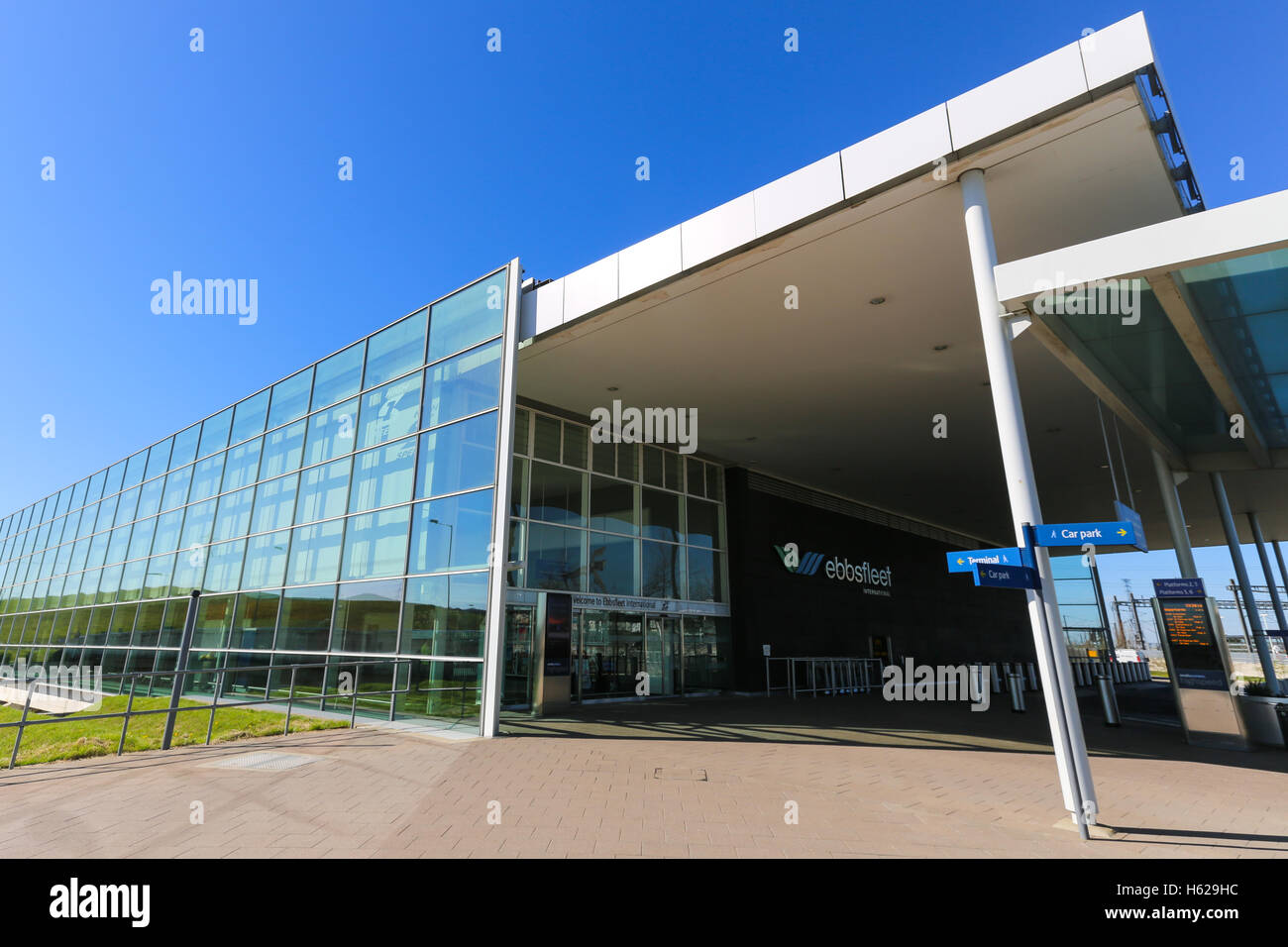 Image de la gare internationale d'Ebbsfleet dans le Kent, entre Gravesend et Dartford Banque D'Images