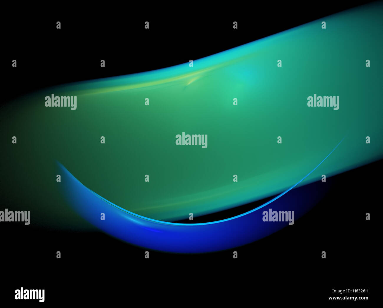 Résumé fond bleu fractale futuriste avec ligne Banque D'Images