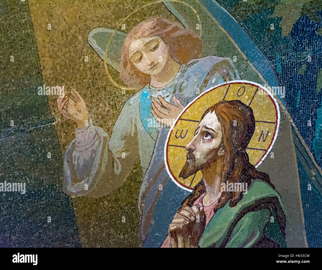 ST. PETERSBURG, Russie - le 14 juillet 2016 : l'intérieur de l'Eglise du Sauveur sur le Sang Versé. Monument monument architectural et t Banque D'Images