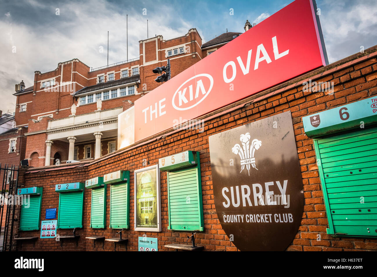 L'Oval Cricket Ground à Kennington, Lambeth, London, UK Banque D'Images