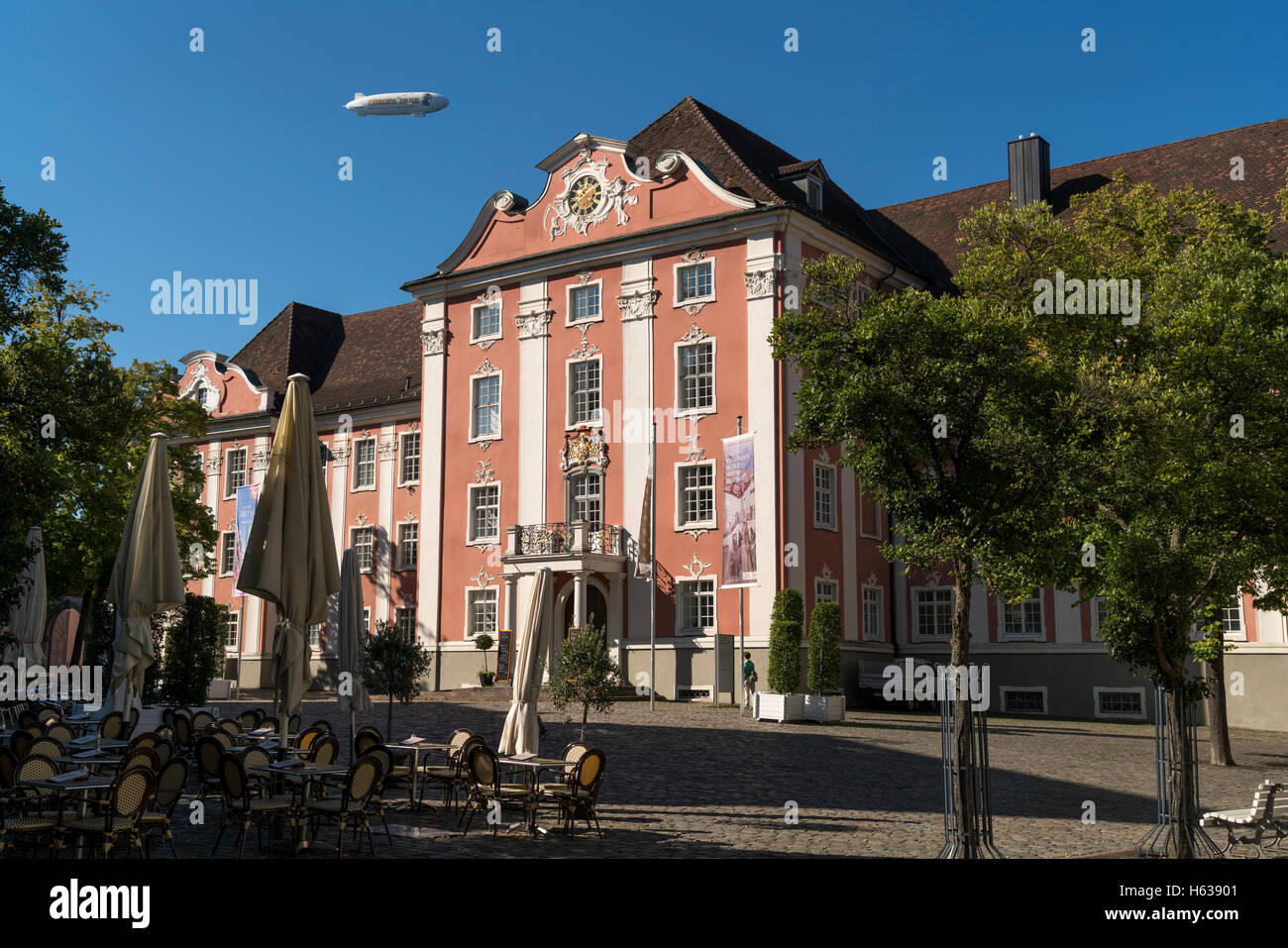 Nouveau château de Meersburg au lac de Constance, Bade-Wurtemberg, Allemagne, Banque D'Images