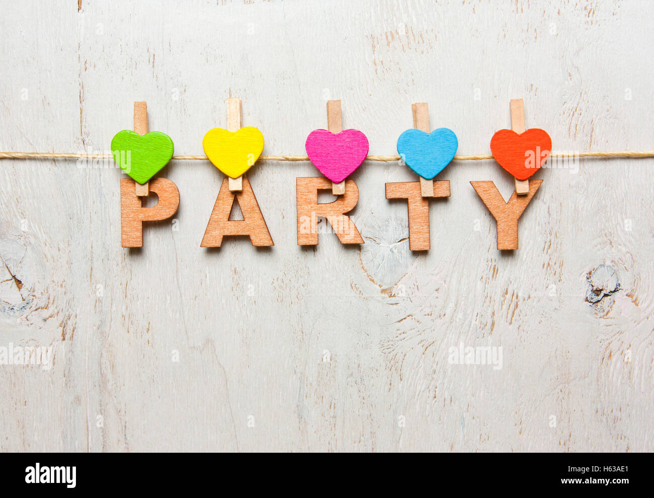 Mot partie faits de lettres sur un fond blanc vieux Banque D'Images