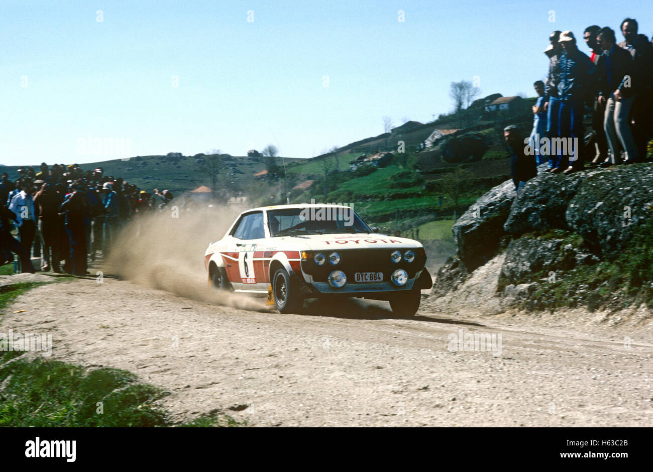 Voiture de rallye Toyota des années 1980 Banque D'Images