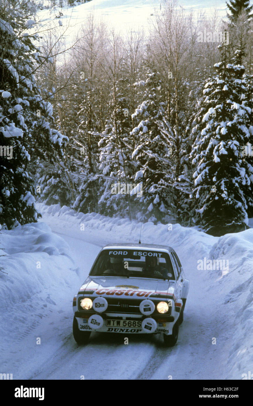 Ford Escort rally car 1980 Banque D'Images
